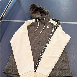 Nike Men's Hoodie in Charcoal and Ivory